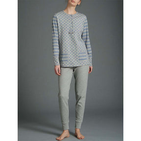 Ragno Pigiama Invernale in Caldo Cotone da Donna DA37N1 S50 - Passarelli Biancheria