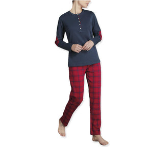 Ragno Pigiama Invernale in Caldo Cotone da Donna DA98N0 S32 - Passarelli Biancheria