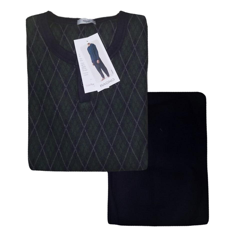 Ragno Pigiama Uomo Invernale Punto Milano U590N1 S38 - Passarelli Biancheria