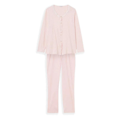Ragno Pigiama da Donna Cotone Leggero Aperto Maniche Lunghe DC52N6 S40 - Passarelli Biancheria