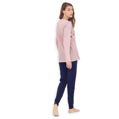 Ragno Pigiama da Donna Cotone Leggero Maniche Lunghe DC55N1 S40 - Passarelli Biancheria