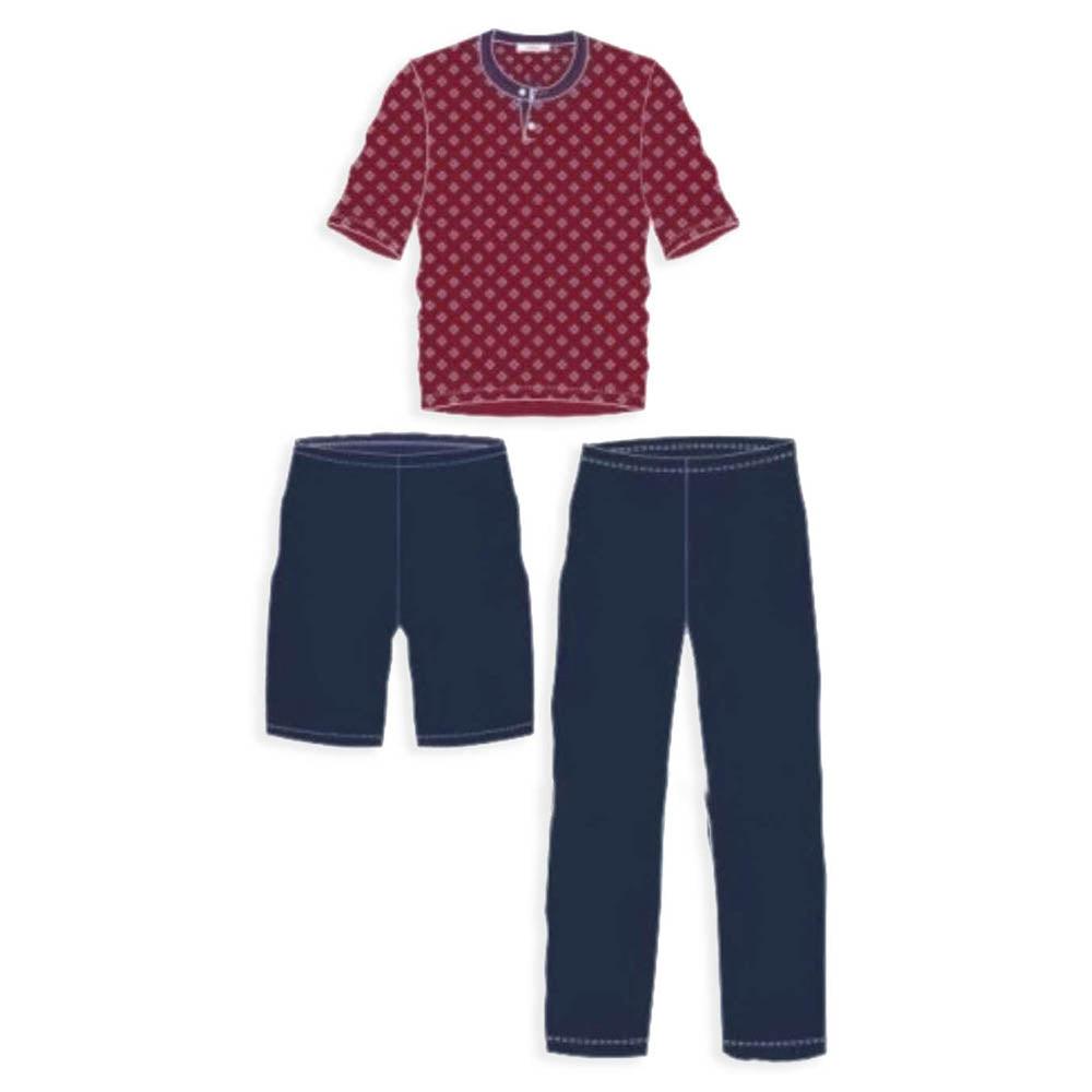 Ragno Pigiama da uomo 3 Pezzi Maniche Corte U096NT S32 - Passarelli Biancheria