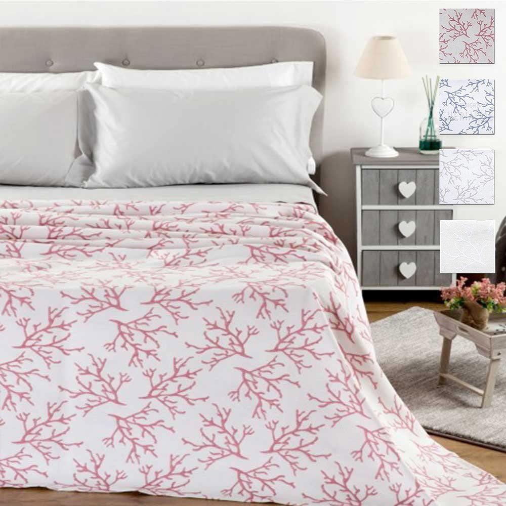 Riviera Copriletto Singolo Estivo in Cotone Louvre Coral S30 - Passarelli Biancheria