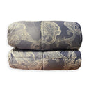 Riviera trapunta per Letto Matrimoniale in Velluto Disegno Cachemire Jaipur D110 - Passarelli Biancheria