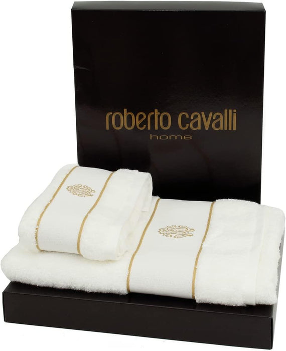 Roberto Cavalli Set Spugna 1+1 Gold New S44