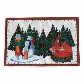 Tessitura Toscana Telerie Tappetino TipTapp Natalizio Sweetfox - Varie Dimensioni - Passarelli Biancheria