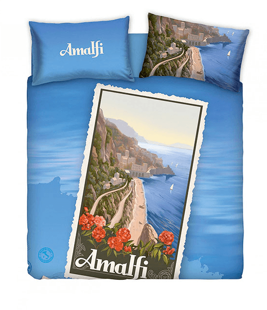 Bassetti Souvenir Completo Copripiumino Matrimoniale Amalfi S140 - Passarelli Biancheria
