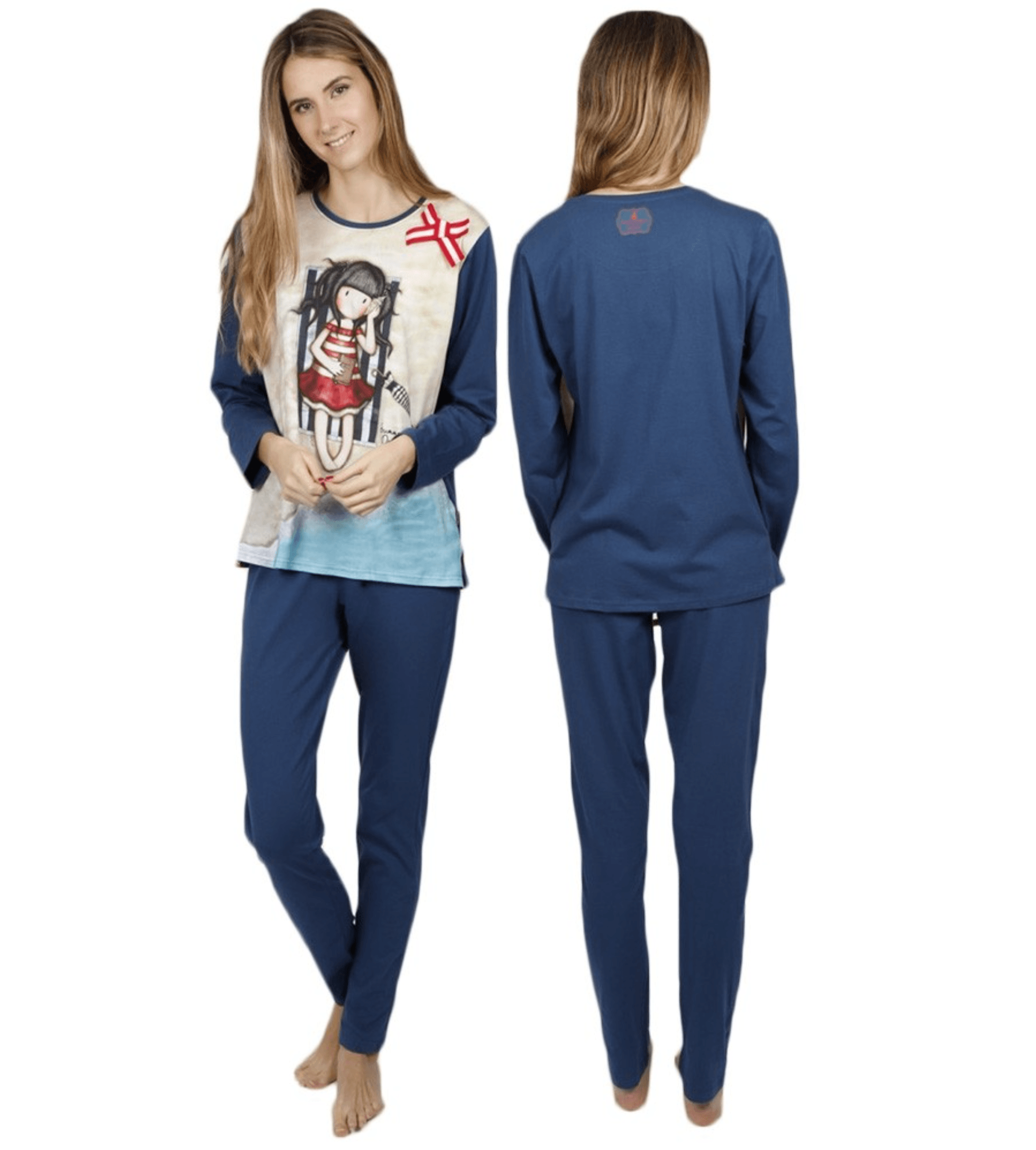 Santoro Pigiama da Donna Cotone Leggero 54479 S32 - Passarelli Biancheria