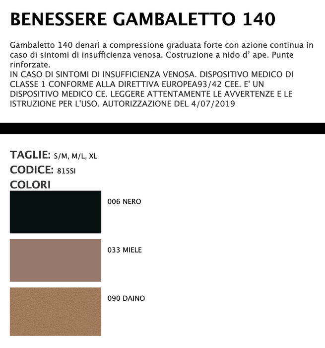 Sisi Gambaletto Benessere 140 815SI S50