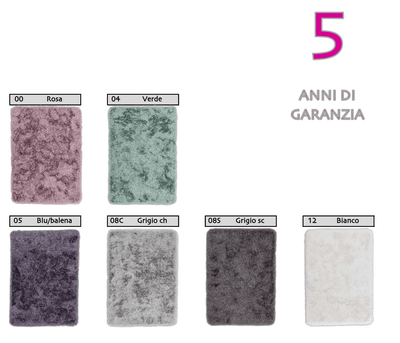 Arte Tappeti Tappeto Fiji Effetto Pelliccia Retro Gommato anti Scivolo - Varie Dimensioni - Passarelli Biancheria