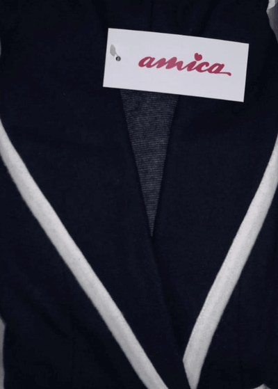 Amica Vestaglia Invernale in Punto Milano collo Sciallato da Donna A478 S40 - Passarelli Biancheria