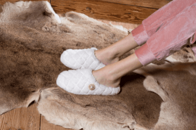 Emanuela Biffoli Pantofole da Donna Ecofur Perla 30011 D14 - Passarelli Biancheria