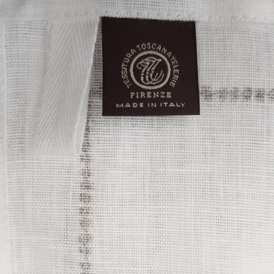Tessitura Toscana Telerie Canovaccio Strofinaccio in lino stampa Doucers Uva D12 - Passarelli Biancheria