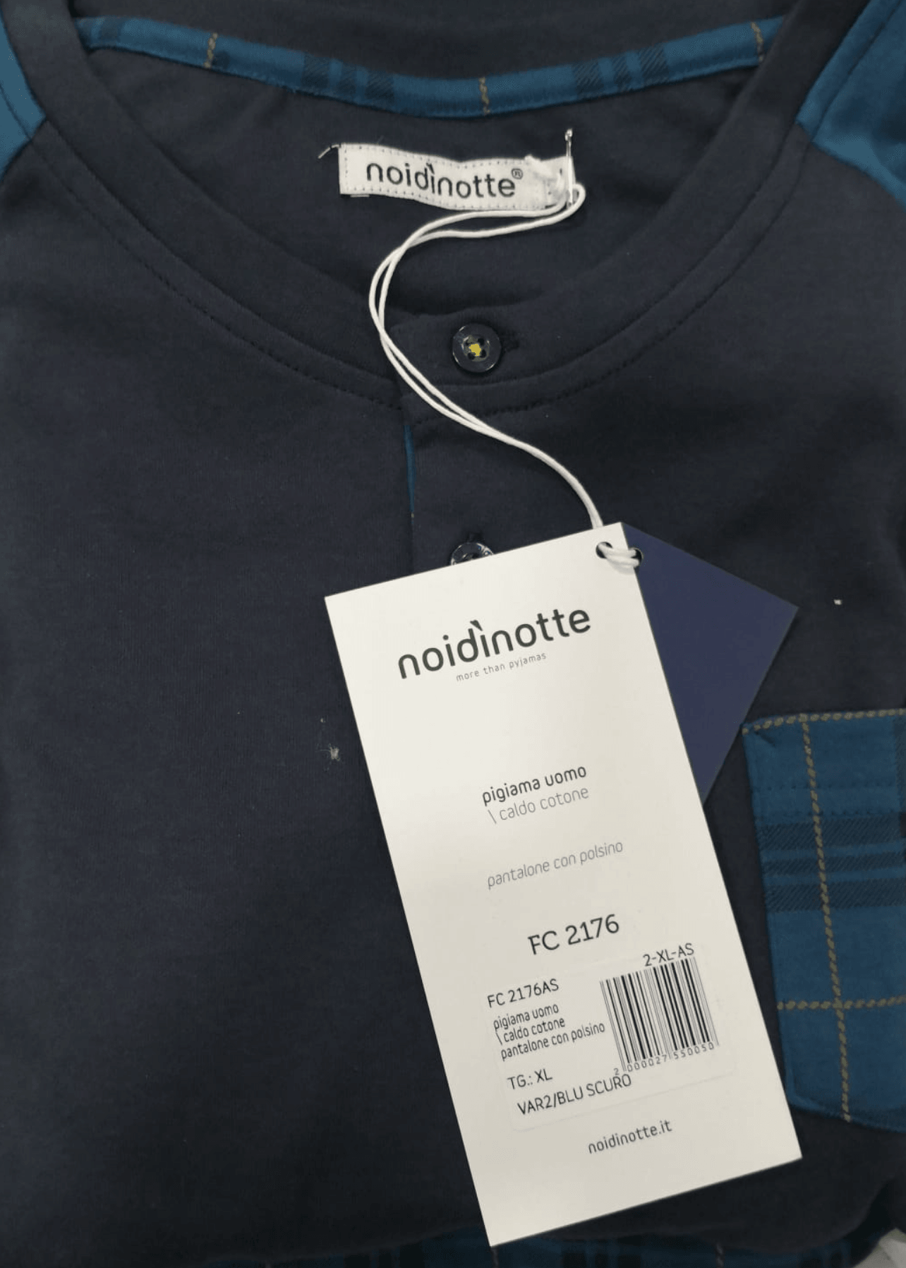 Noidinotte Pigiama da Uomo Caldo Cotone FC 2176 S29 - Passarelli Biancheria