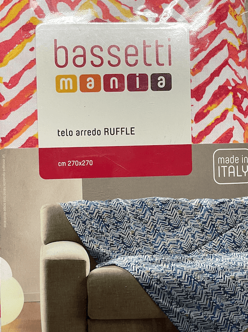 Bassetti Telo Arredo Copriletto in Cotone misura 180x270 Ruffle S30 - Passarelli Biancheria