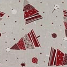 Via Roma 60 Copri Tavola - Tovaglia Disegno Natalizio 160x180 in Cotone S26 - Passarelli Biancheria