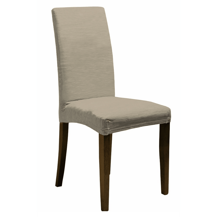 Set of 2 Chair Covers with Backrest in Stretch Fabric B17