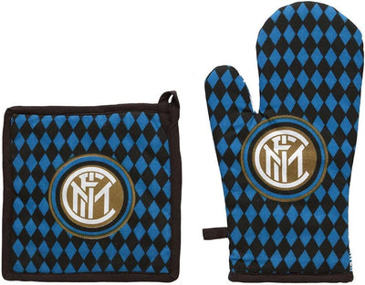 Set Barbecue Guanto + Presina Inter D80 - Passarelli Biancheria