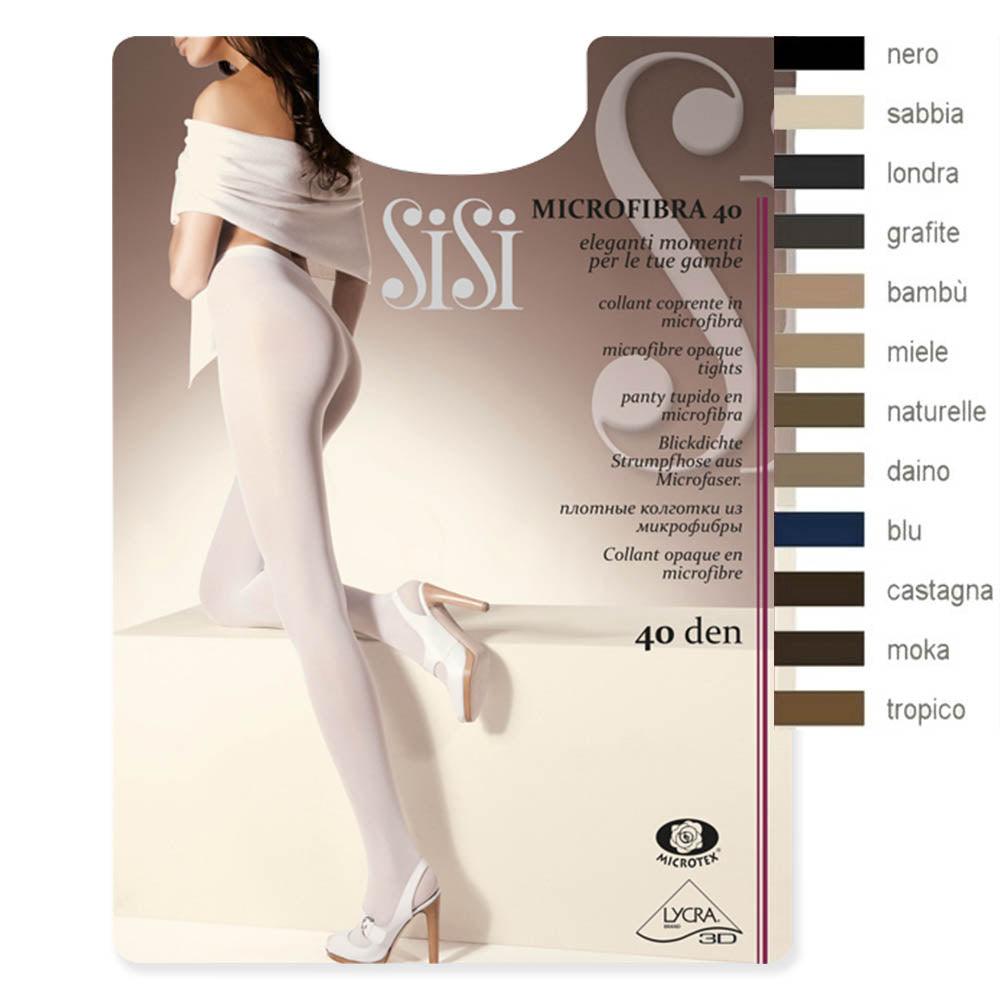 Collant/calze semi-opachi taglia M/L con punta trasparente - Italia