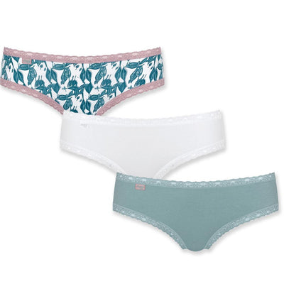 Sloggi Donna 24/7 Weekend Hipster C3P 3 Slip Hipster S10 - Varie Fantasie - Passarelli Biancheria