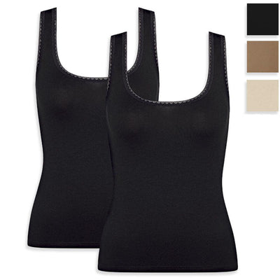 Sloggi Donna Confezione 2 Canottiere Go Shirt SL 10209426 S27 - Passarelli Biancheria