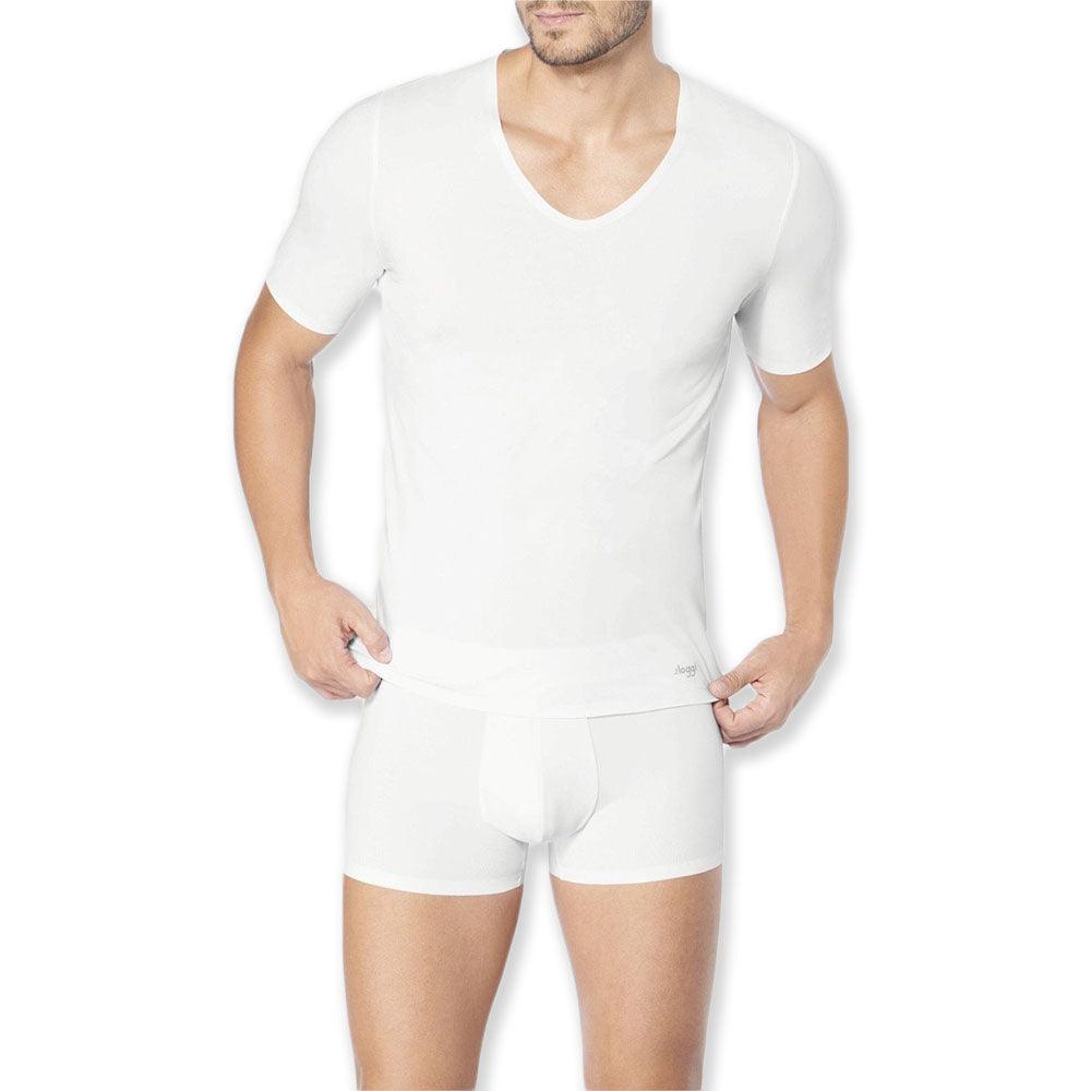 Sloggi Uomo Maglia Intima Elastica Scollo V Zero Feel V-Neck S30 - Passarelli Biancheria