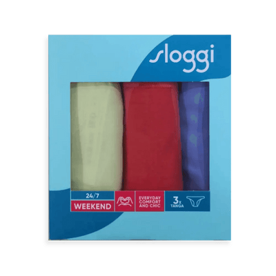 Sloggi Donna Weekend Tai C3P Confezione 3 Slip M018 S15 - Passarelli Biancheria
