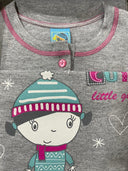 Soffici Colori Pigiama Invernale da Bimba in Caldo Cotone Felpina D20 - Passarelli Biancheria