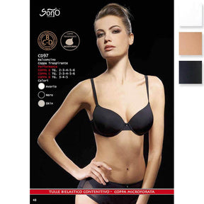 Sono Reggiseno Balconcino Coppa Traspirante CD97 S37 - Passarelli Biancheria
