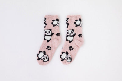 Noidinotte Calzino Anti Scivolo in Pile TR662 Panda All Over S60 - Passarelli Biancheria