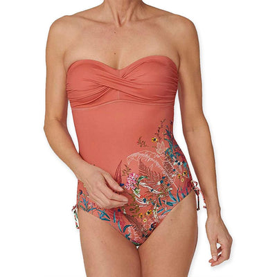 Triumph Costume Intero da Donna Botanical Leaf OPD 10207931 S78 - Passarelli Biancheria