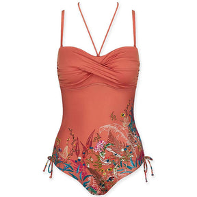 Triumph Costume Intero da Donna Botanical Leaf OPD 10207931 S78 - Passarelli Biancheria