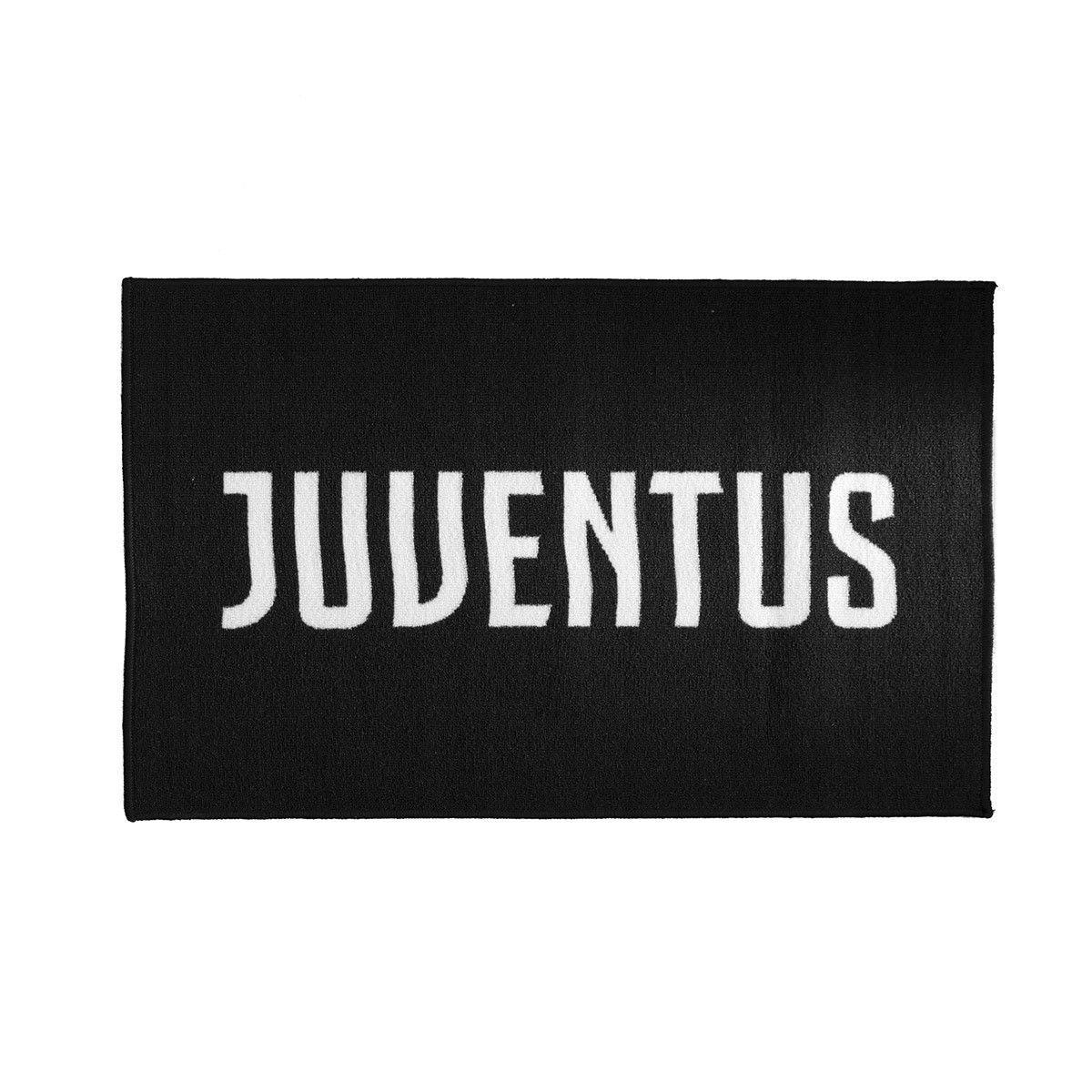 Tappeto F.C. Juventus Ufficiale rettangolare antiscivolo 70x110 cm D15 - Passarelli Biancheria