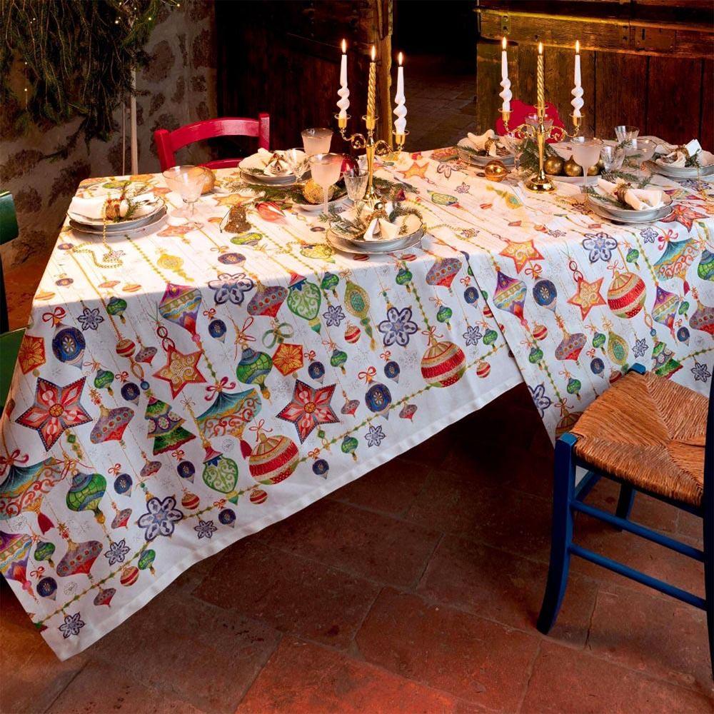 Tessitura Toscana Telerie Tovaglia da 12 Posti Stardust D90 - Passarelli Biancheria