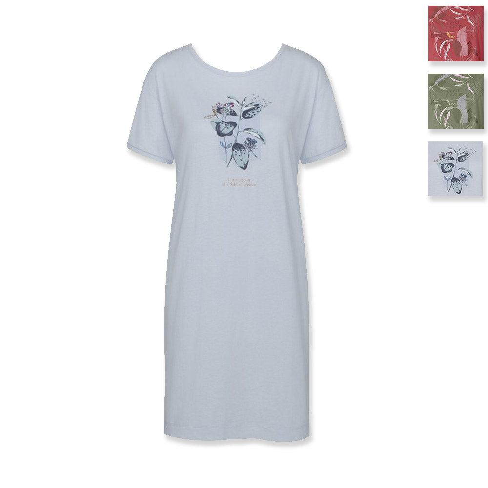 Triumph Camicia da Notte Estiva Maniche Corte da Donna Nightdresses 10207555 NDK 10 X S24 - Passarelli Biancheria