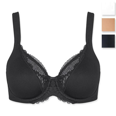 Triumph Reggiseno con Ferretti Modern Lace + Cotton W 10207538 S46 - Passarelli Biancheria