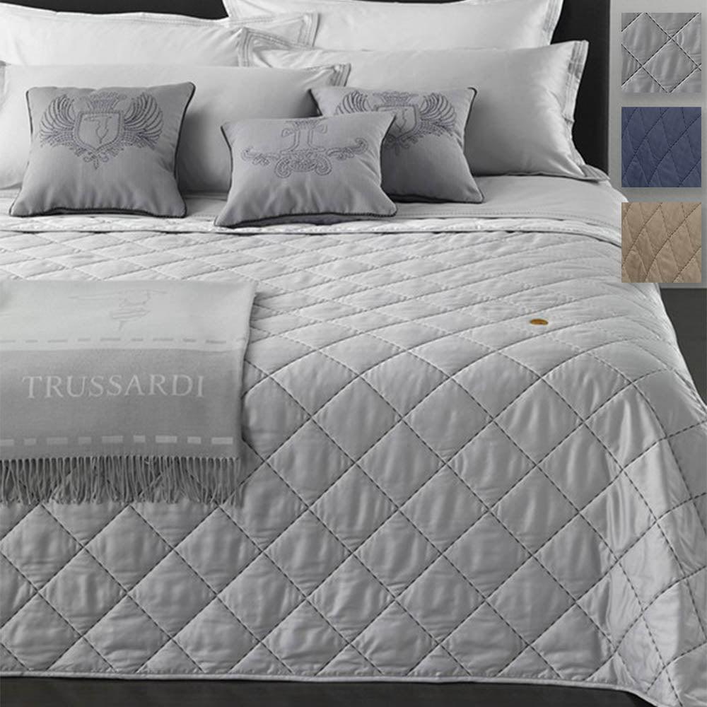 Trussardi Home Copriletto Trapuntato Quilt Matrimoniale Seam Line S300 - Passarelli Biancheria