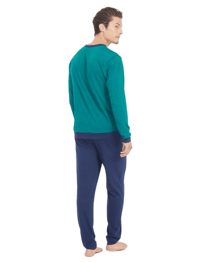 Ragno Pigiama da Uomo in Cotone Leggero Maniche Lunghe N456N1 S28 - Passarelli Biancheria