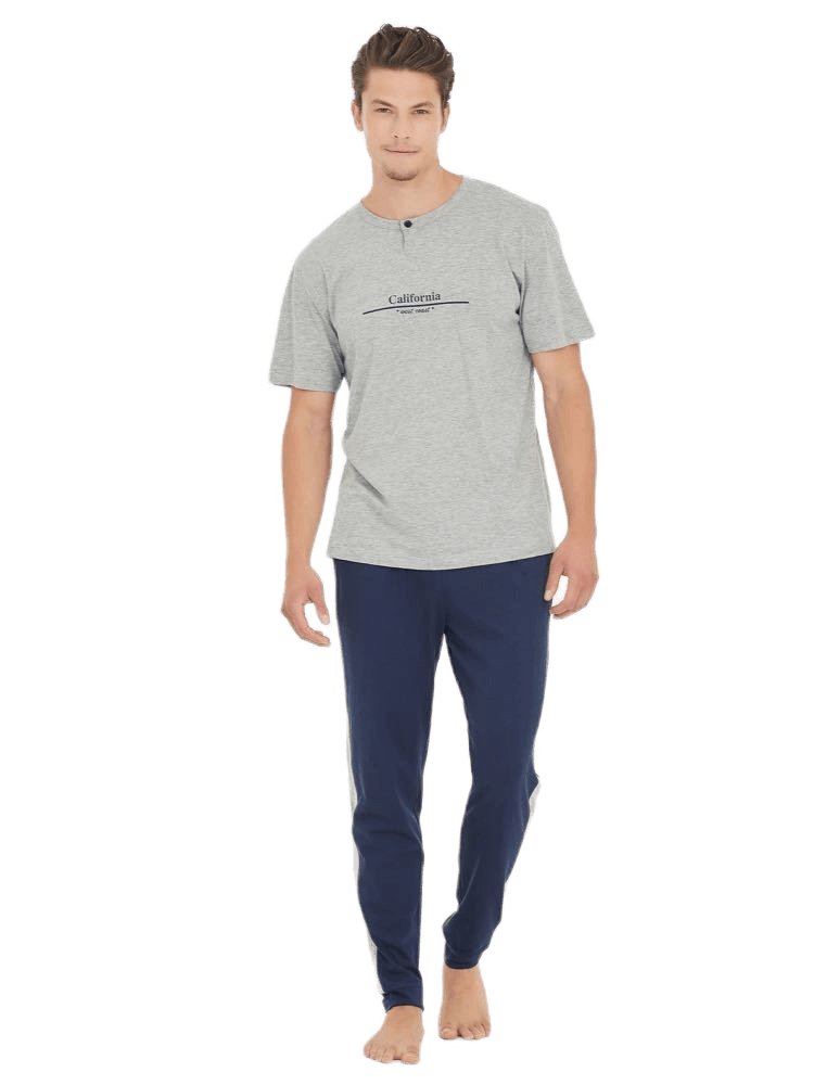 Ragno Pigiama da uomo 3 Pezzi Maniche Corte U466NT S32 - Passarelli Biancheria