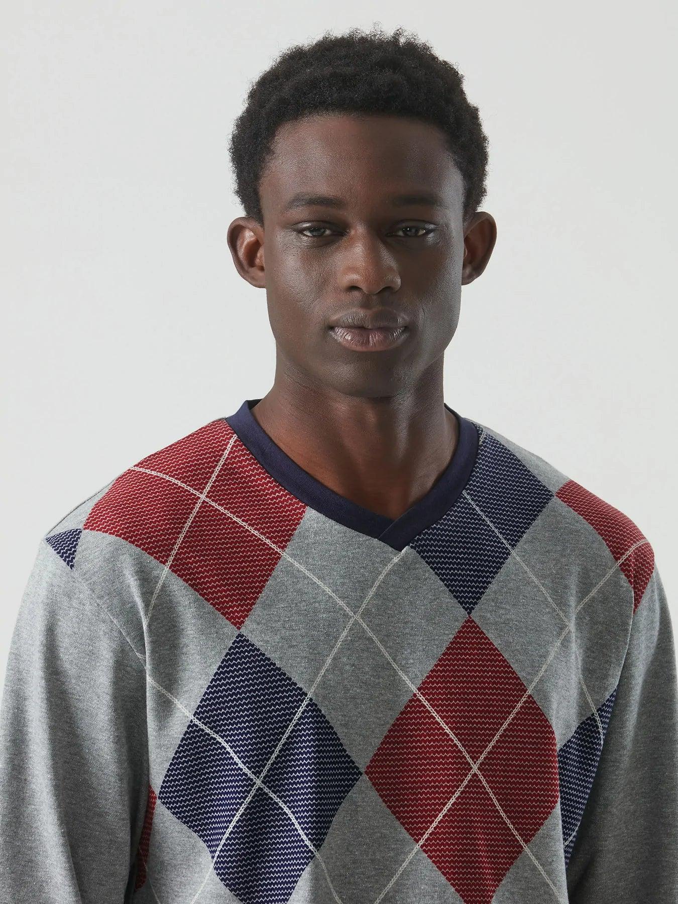 Ragno Pigiama da Uomo in Caldo Cotone U532N2 S29 - Passarelli Biancheria