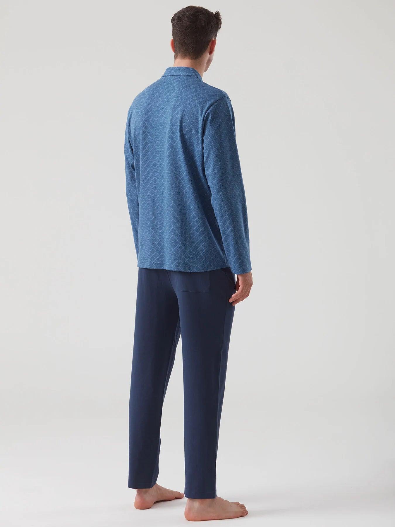 Ragno Pigiama da Uomo in Caldo Cotone Aperto U541N7 S38 - Passarelli Biancheria