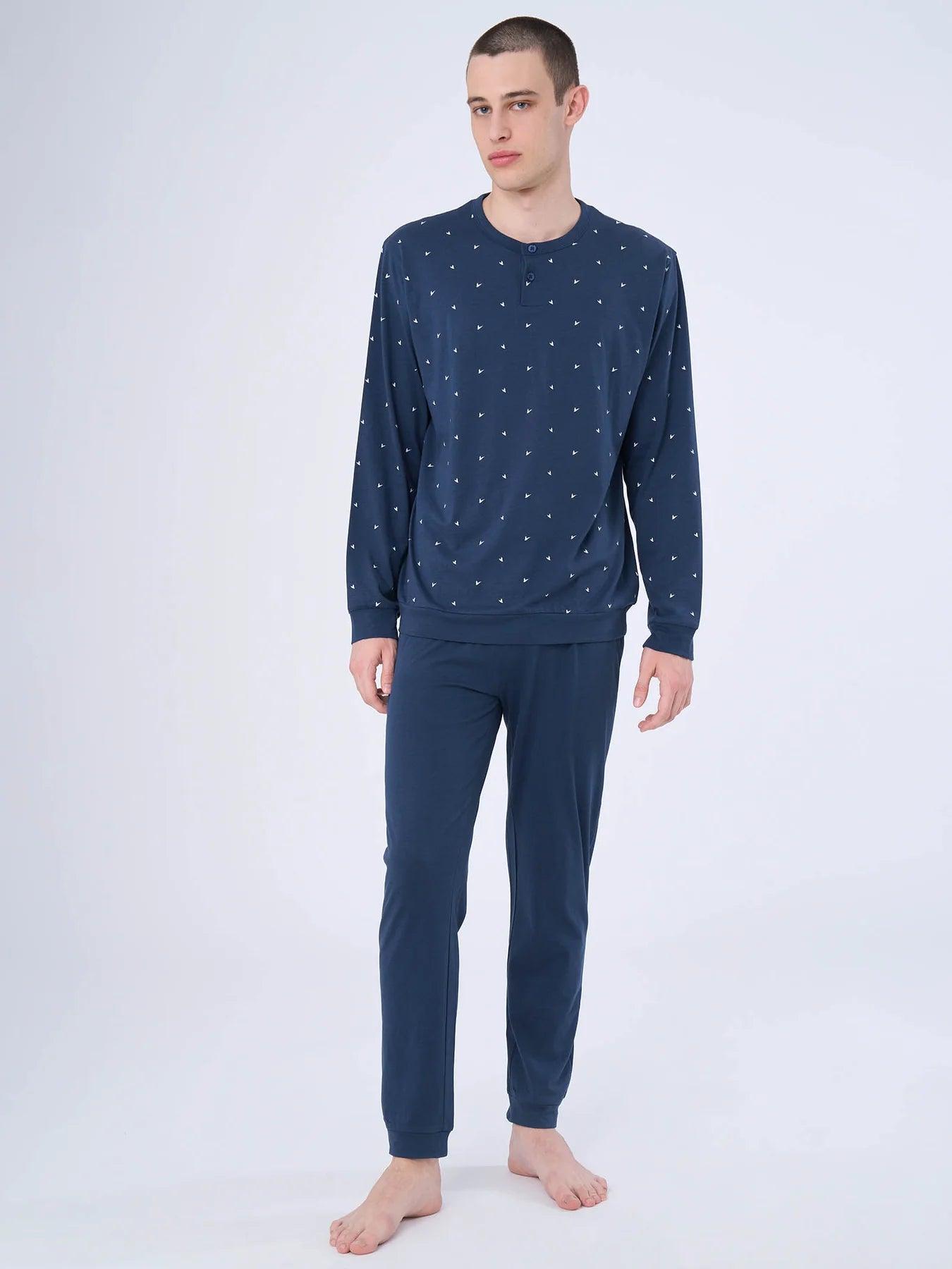 Ragno Pigiama Cotone Leggero da Uomo U653N1 S32 - Passarelli Biancheria