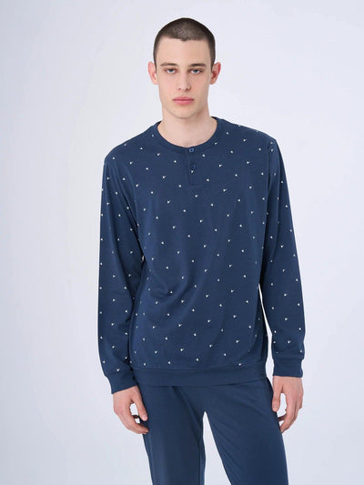 Ragno Pigiama Cotone Leggero da Uomo U653N1 S32 - Passarelli Biancheria