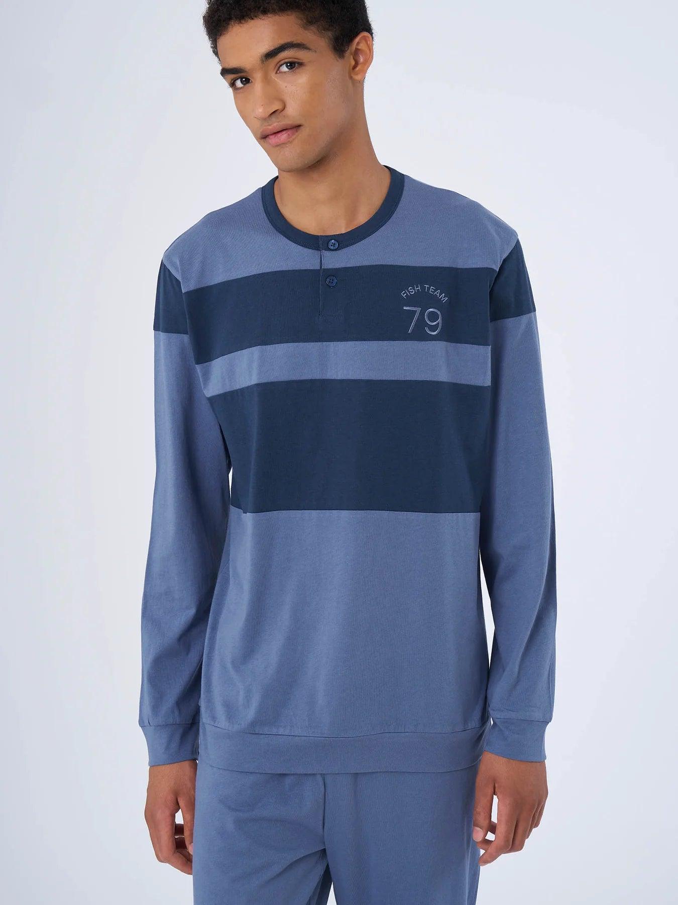 Ragno Pigiama Cotone Leggero da Uomo U649N1 S32 - Passarelli Biancheria