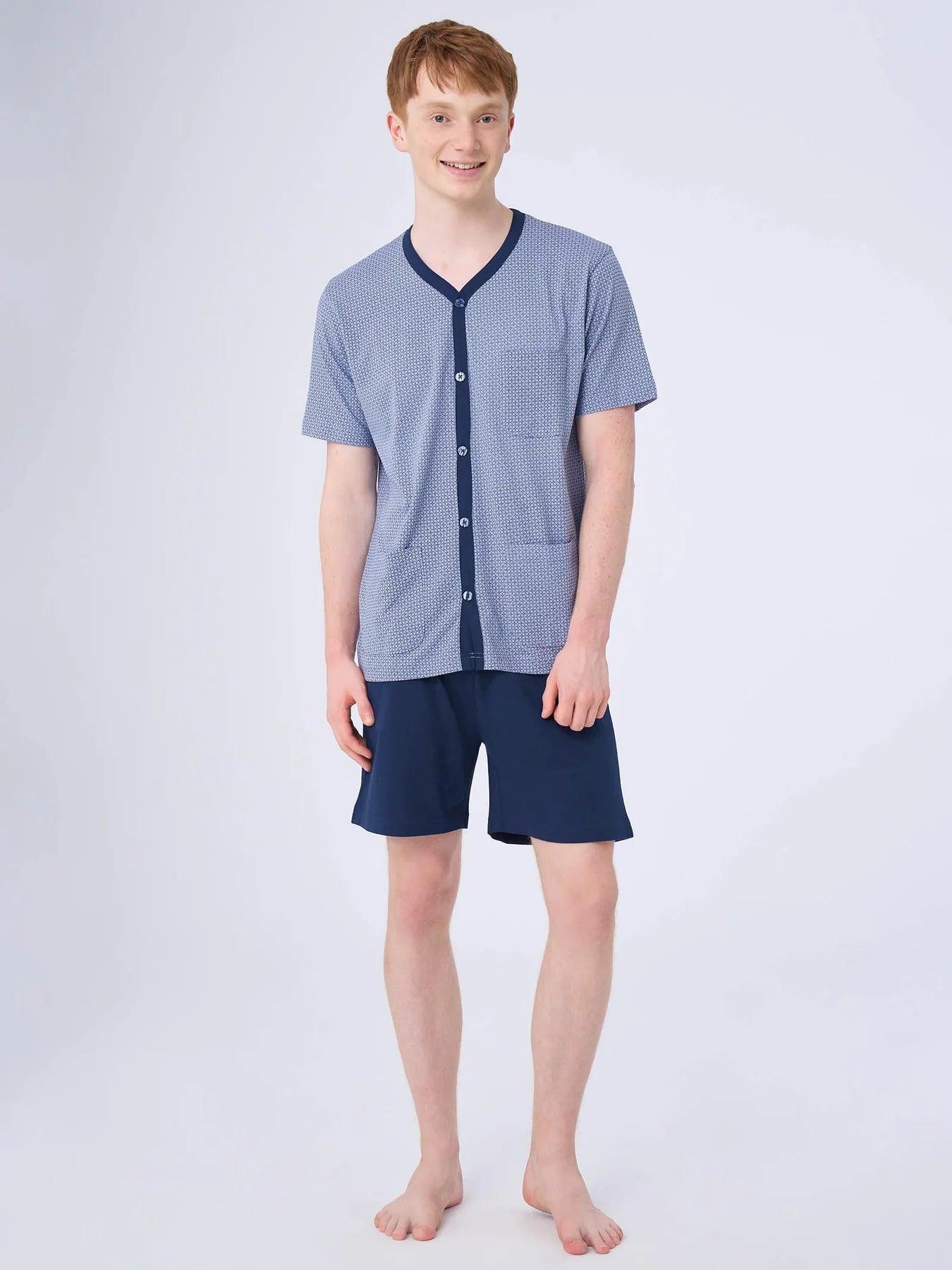 Ragno Pigiama Estivo Corto Aperto da Uomo U651NG S28 - Passarelli Biancheria