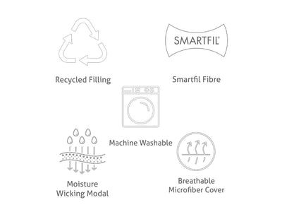 The Fine Bedding – Piumino Piazza e Mezza in microfibra Breathe Invernale ★★★ B125 - Passarelli Biancheria