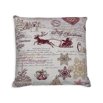 Via Roma 60 Cuscino Arredo Gobelin Natale Hiver S24 - Passarelli Biancheria