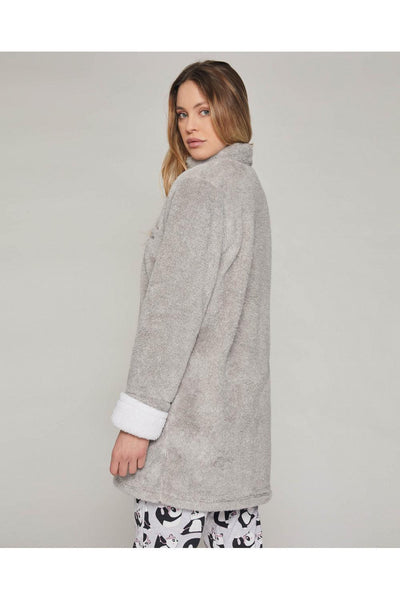 Admas Vestaglia Invernale da Donna in Coral Pile con Zip 57434 S25 - Passarelli Biancheria