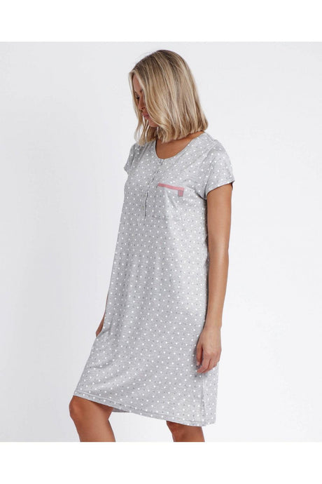 Admas Camicia da Notte Maniche Corte Love 61162 S22 - Passarelli Biancheria
