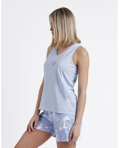 Admas Pigiama da donna senza maniche corto 60134 S24 - Passarelli Biancheria